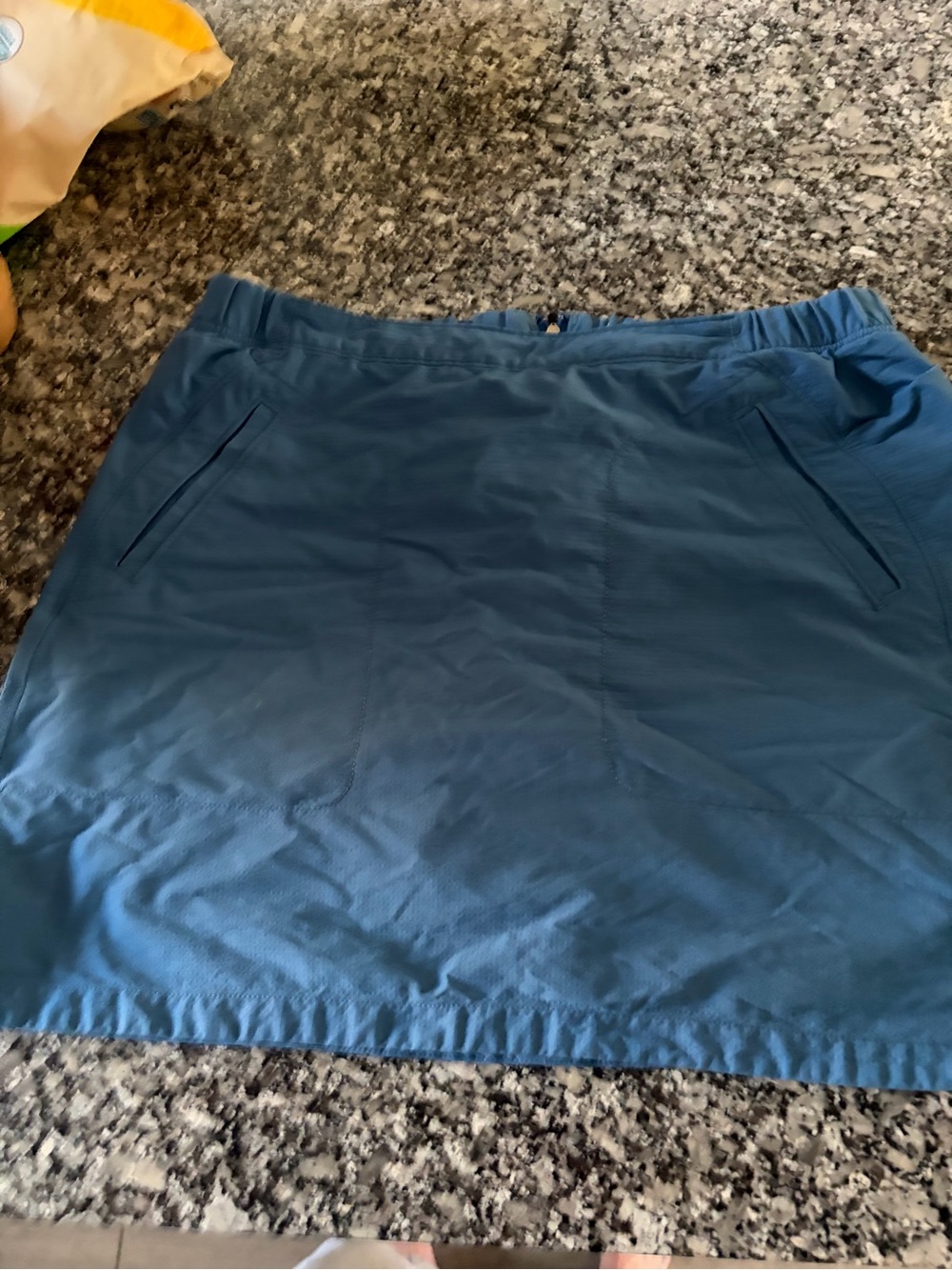 Women's Blue Casual A-Line Skirt